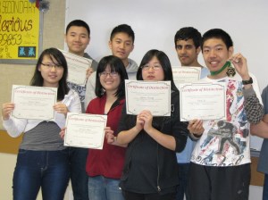 2012 Cayley and Fermat Top 25% Certificate Award winners
